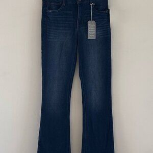 Wit and Wisdom Ab-Solution Itty Bitty Bootcut Jeans Women's Blue Denim High Rise